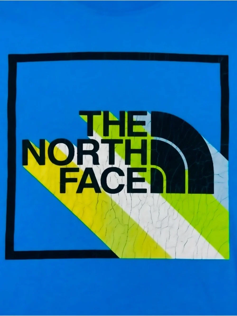 The North Face Men's Medium Graphic T-Shirt Blue Box Logo Short Sleeve Medium